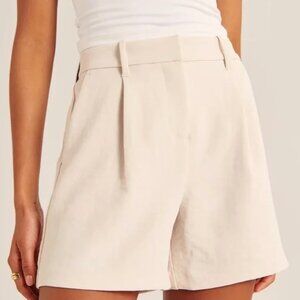 Abercrombie & Fitch High Rise Premium Crepe Tailored Short NWT Size S